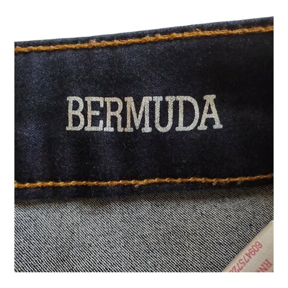 SO Authentic American Heritage SZ 7 Bermuda Blue Stretch Denim Jean Shorts - Picture 6 of 10